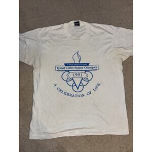 Vintage 1991 Senior Olympics Quad Cities T-shirt Single Stitch XL 23x28
